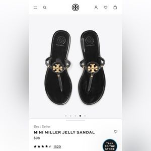 Tory Burch Mini Miller Jelly Sandal
